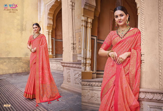 Kashmiri beuty By Vipul Designer Wedding Sarees Catalog